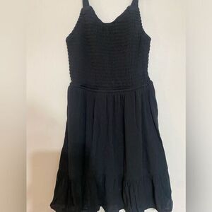 Girls black sleeveless dress size small 6-7‎